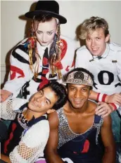  ?? ?? Storytime: Boy George (left) and (above) with Culture Club in 1988