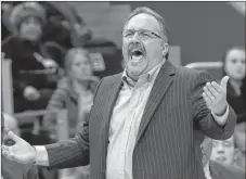  ?? AP PHOTO ?? Detroit Pistons head coach Stan Van Gundy argues a call against the Milwaukee Bucks during an NBA game in Detroit on Feb. 28.