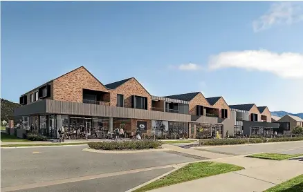  ?? ?? The industrial-style units under constructi­on in Wanaka’s Northlake Commercial Centre will range in size from 48sqm through to 558sqm, allowing for diverse business tenancies.