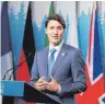  ?? FOTO: AFP ?? Für Justin Trudeau brechen schwere Zeiten an.