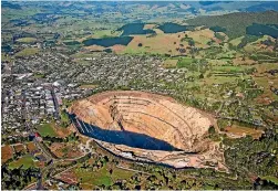  ?? PHOTO: SUPPLIED ?? A proposal could see the Martha open pit gold mine roar back to life.