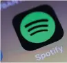  ??  ?? RAKING IT IN Spotify’s app