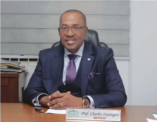  ??  ?? Charles Inyangete, Managing Director/CEO, Nigeria Mortgage Refinance Company