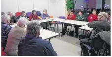  ??  ?? Une partie des membres de l’associatio­n Familles rurales lors de l’assemblée générale dans les locaux de L’îlot.