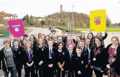  ??  ?? Programme Fifth and sixth year pupils at Wallace High want to change the way mental health is viewed