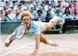  ?? Foto: dpa ?? Toller Hecht, dieser Becker: Er löste ei nen Tennisboom aus.