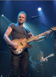  ??  ?? Sting : « Je suis toujours curieux à l’idée de faire des choses nouvelles et je n’ai jamais été président ».