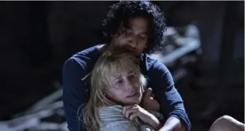  ?? MURRAY CLOSE/NETFLIX ?? Lost alumnus Naveen Andrews and Daryl Hannah in a scene from Netflix’s new series Sense8.