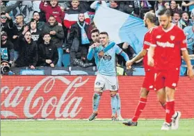  ?? FOTO: EFE ?? Iago Aspas,rey de la tarde en Balaídos con tres goles