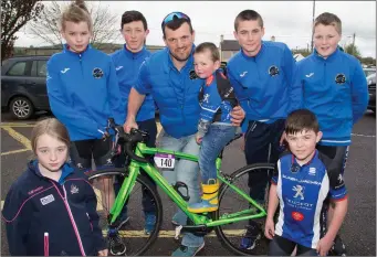  ??  ?? Sliabh Luachra CC team who took part in the Drumm Cup at Currow on Sunday. Katie Murphy, Denis O’Connor, Amy Fleming, George and Richard Cleverly, Aiden Morley, Ben Murphy and Dinny Murphy who took part in the Under age of the