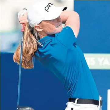  ??  ?? CLASS ACT: Louise Duncan has bright future in game after fine showing at Carnoustie.