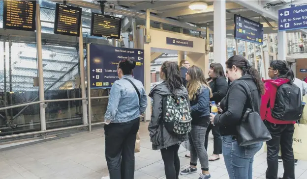  ??  ?? 0 Scotrail routes across the country were affected by ‘train crew shortages’ with more than 40 services alone cancelled at the weekend