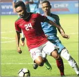  ?? SIDIK MAULANA TUALEKA/JAWA POS ?? DIINCAR: Saddil Ramdani (kiri) diincar pelatih timnas U-19 Indra Sjafri. Selain Saddil, Asnawi Mangkualam juga dibidik.