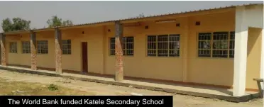  ??  ?? The World Bank funded Katele Secondary School