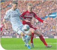  ??  ?? Leeds’ Mateusz Klich and Boro’s George Saville