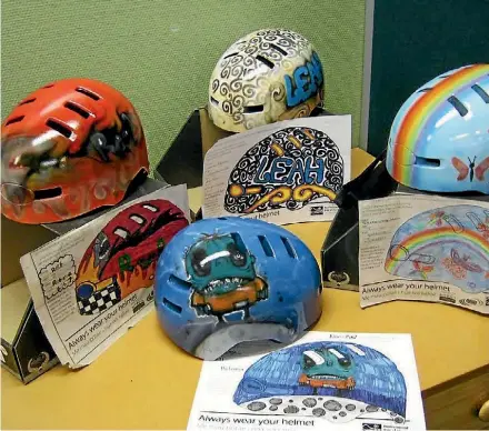  ?? SUPPLIED ?? Sport Waikato's South Waikato District coordinato­r Lisa Mansell. South Waikato kids have the chance to have their own designs put onto helmets.