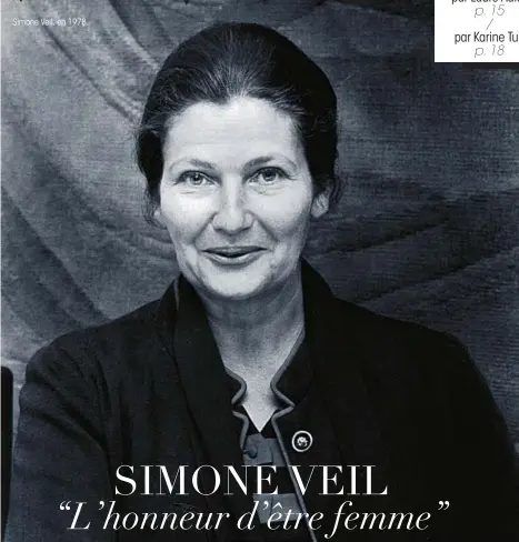  ??  ?? Simone Veil, en 1978.