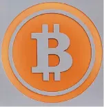  ?? FOTO: DPA ?? So sieht das Logo der Internet-Währung Bitcoin aus.