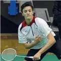  ?? Toti ?? In gara nel badminton, 17 anni