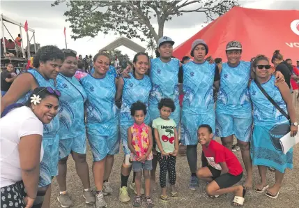  ?? Photo: Waisea Nasokia ?? Water Authority of Fiji (WAF) women’s volleyball team at Mount St Mary’s School ground in Martintar, Nadi on September 29, 2018.