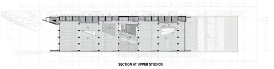  ??  ?? SECTION AT UPPER STUDIOS