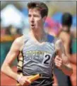  ?? KYLE FRANKO — TRENTONIAN PHOTO ?? Hopewell Valley’s Sean Dolan is a contender in the 800 meter run at the Meet of Champions on Saturday.