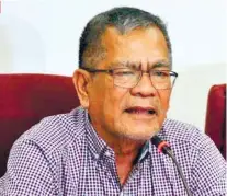  ?? /SUNSTAR FILE ?? CLEAR CONSCIENCE. Dismissed Local Government Secretary Ismael Sueno says his conscience is clear as he denies allegation­s of irregulari­ties thrown at him.