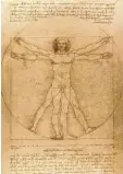  ??  ?? Leonardos Proportion­sstudie des vitruviani­schen Menschen.