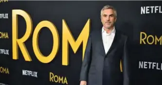  ??  ?? In this file photo Mexican director Alfonso Cuaron arrives for the Los Angeles premiere of “Roma” at the Egyptian theatre in Hollywood, California.