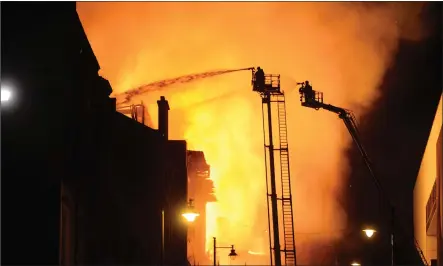  ??  ?? The Glasgow School of Art’s Mackintosh Building caught alight in June