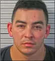  ?? COURTESY TAOS COUNTY ADULT DETENTION CENTER ?? Lorenzo Sanchez, 26, resigned as a Taos County Sheriff’s deputy this week after being charged over the weekend with using his patrol truck to strike a vehicle on State Road 68, attacking two men at a Taos residence and resisting arrest by two other deputies he had worked with.