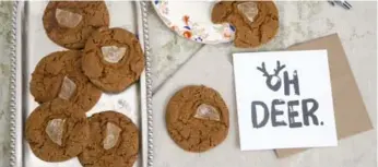  ?? CARLOS OSORIO/TORONTO STAR ?? These ginger cardamom cookies were a happy accident after Karon Liu inadverten­tly used fresh ginger.