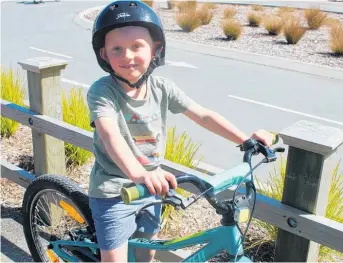  ?? Photo / Alyssa Smith ?? Marcus Swart (5) regularly visits the bike park with his family.