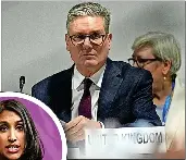  ?? ?? Criticised...Sir Keir Starmer yesterday; left, Ms Coutinho