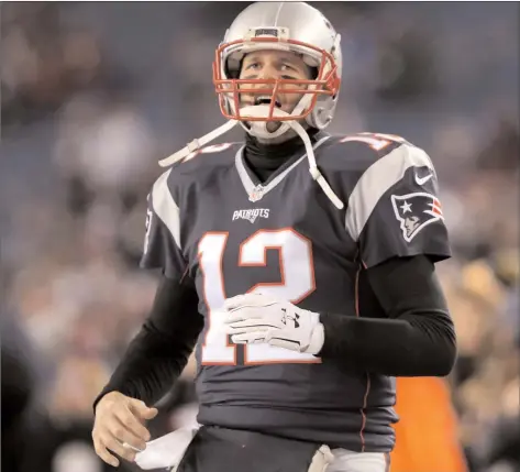  ?? File photo by Louriann Mardo-Zayat / lmzartwork­s.com ?? New England quarterbac­k Tom Brady completed passes to nine different players in Sunday’s victory over the New Orleans Saints. Brady finished the afternoon with 447 yards and three touchdowns, as New England evened its record at 1-1