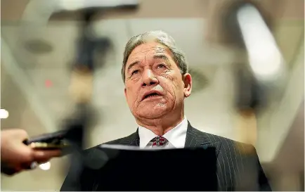  ?? PHOTO: GETTY IMAGES ?? Foreign Minister Winston Peters is at the heart of this Government’s economic nationalis­m.