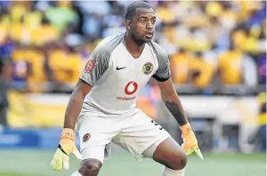  ?? / LEFTY SHIVAMBU/GALLO IMAGES ?? Chiefs goalkeeper Itumeleng Khune has defended coach Giovanni Solinas for constantly changing team.