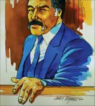  ?? TEGNING: AP ?? Dengang 49årige Ivan Milat i retten i 1994.