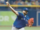  ?? AP FILE ?? Alek Manoah will start Game 1 of the Blue Jays’ AL wild-card series against the Mariners on Friday. Manoah, 24, was 16-7 with a 2.44 ERA in his second big league season.