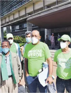  ?? /LD ?? Representa­ntes de la Marcha Verde en protesta.