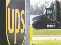  ?? TIM BOYLE / BLOOMBERG FILES ?? Acquiring the short-haul trucking business of United Parcel Service Inc. “is the most strategic acquisitio­n that TFI has ever done,” CEO Alain Bédard said on Monday.