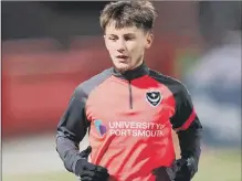  ??  ?? TALENT Pompey third-year scholar Alfie Stanley