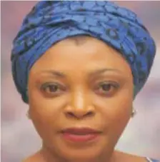  ??  ?? Funke Adedoyin, Member of House Representa­tives