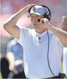  ?? JAYNE KAMIN- ONCEA/ USA TODAY SPORTS ?? Clay Helton went 46- 24 at Southern Cal but was fired Monday after the Trojans lost to Stanford on Saturday.