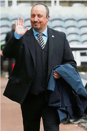  ??  ?? Charismati­c: Newcastle manager Rafael Benitez is making the most out of his young squad as they return to the top flight this season. — Reuters