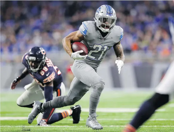  ?? — GETTY IMAGES FILES ?? Detroit Lions cornerback Darius Slay had two intercepti­ons against the Chicago Bears Saturday, giving him seven this year.