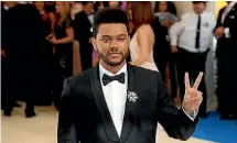 ??  ?? The Weeknd’s Abel Tesfaye is heading to New Zealand in November.