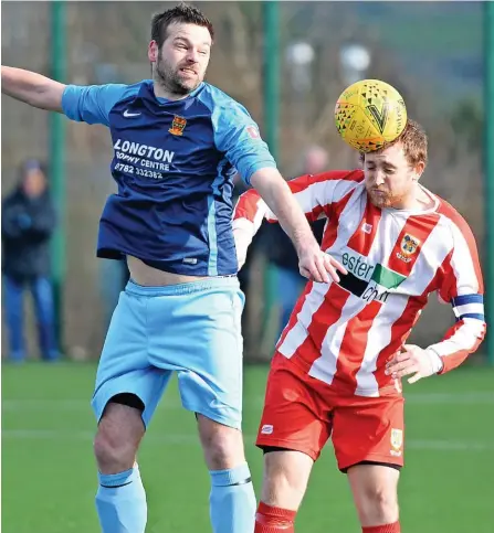  ?? ?? GOAL HERO: Mark Grice scored for Rocester in their weekend Leek Cup victory over AFC Alsager.