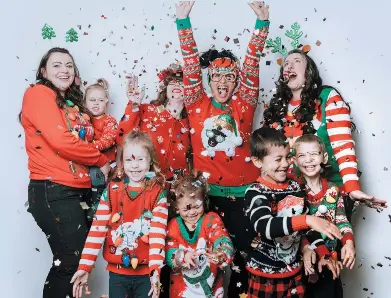 Chandail de noel famille sale
