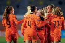  ??  ?? Reigning champions… Netherland­s qualified from Group A with ease